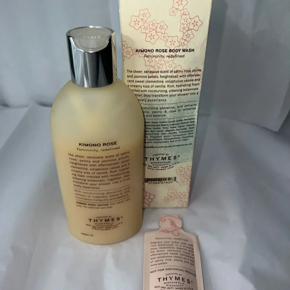 THYMES Kimono Rose Body Wash-8.25 oz